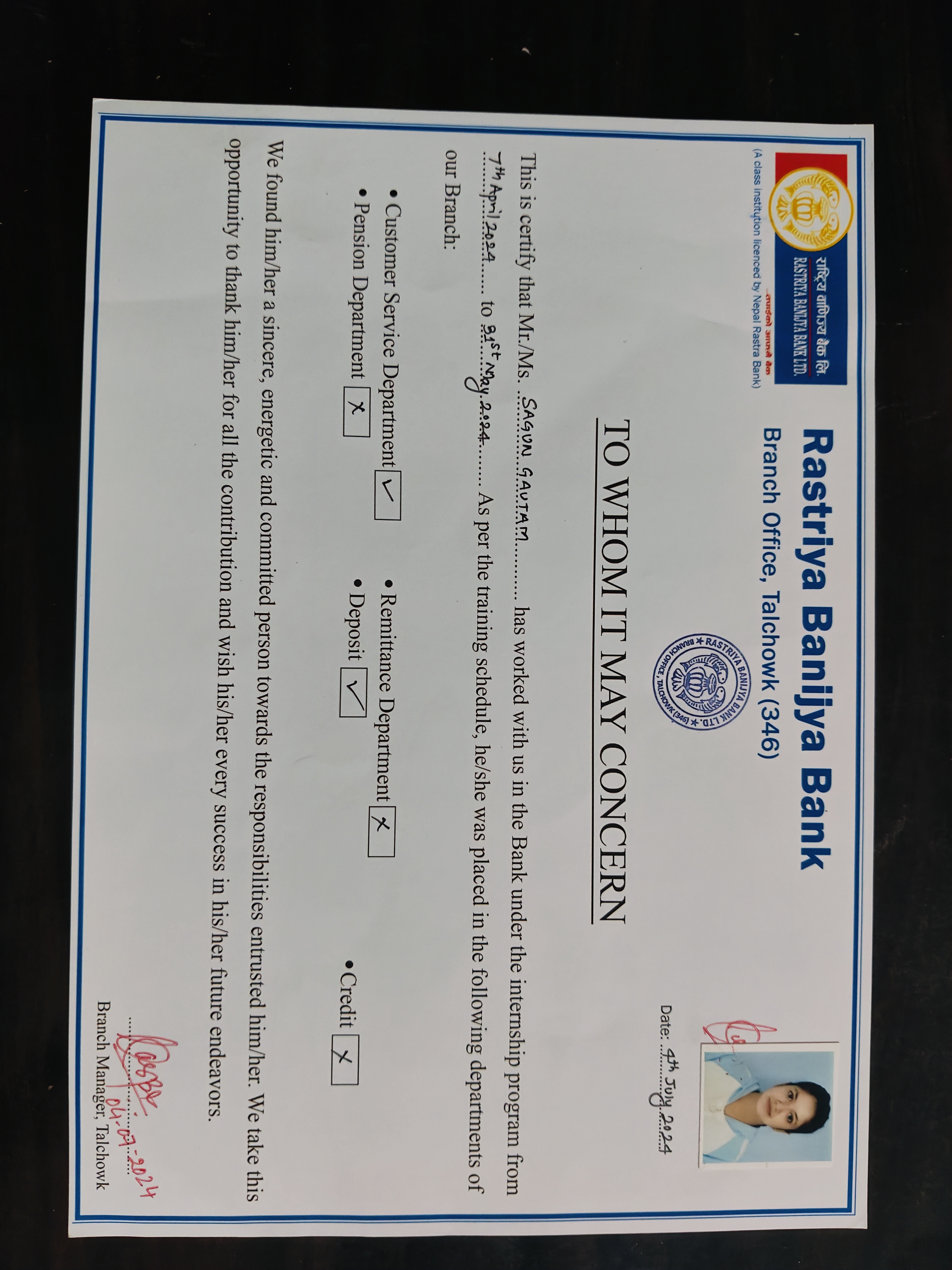 Certificate 5